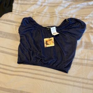 Crop top blue